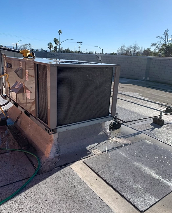 Commercial Refrigeration Unit on Rooftop in Modesto, CA