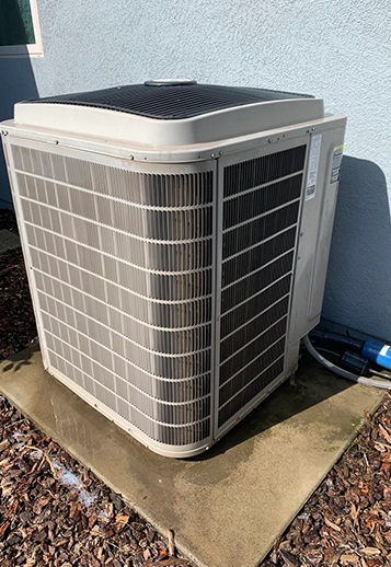 Outdoor Commercial Refrigeration Unit on Concrete Slab in Modesto, CA